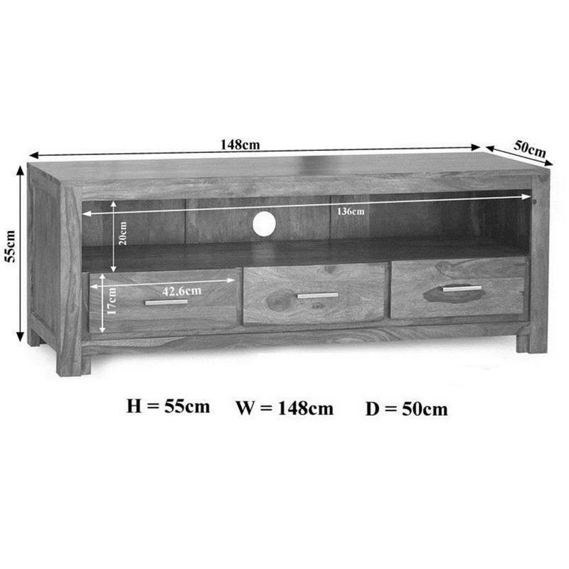 Metro Life Unfinished TV Stand for TVs up to 55"