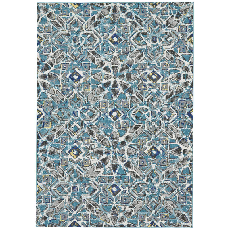 Tapis géométrique Cherise Mykonos, Rectangle 10 pi x 13 pi 2 po
