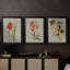 Botanical Array IV - Toile tendue avec châssis sur mesure - 3 pièces-1955093305-1955093307