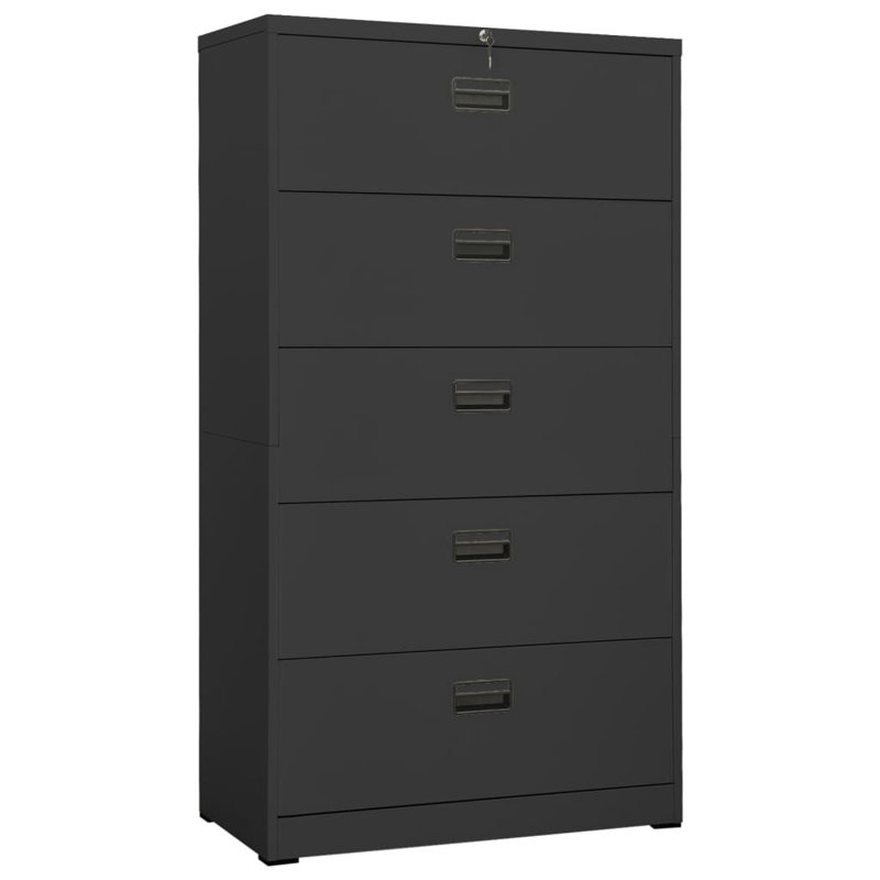 Classeur sous le bureau, Anthracite