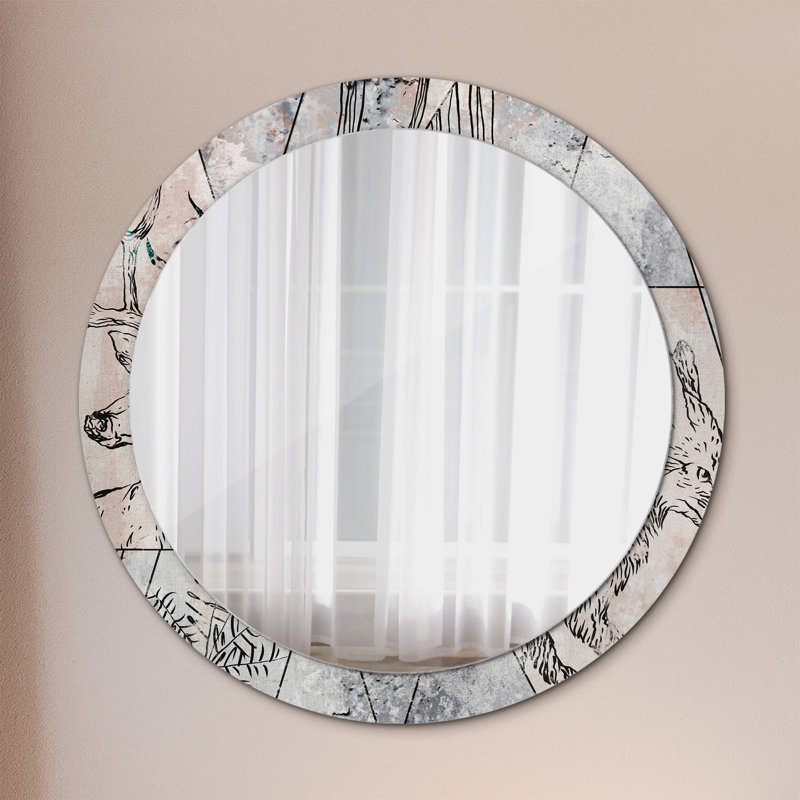 Huldar Glass Flat Wall Mirror