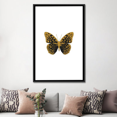 «Butterfly», impression sur toile en noir