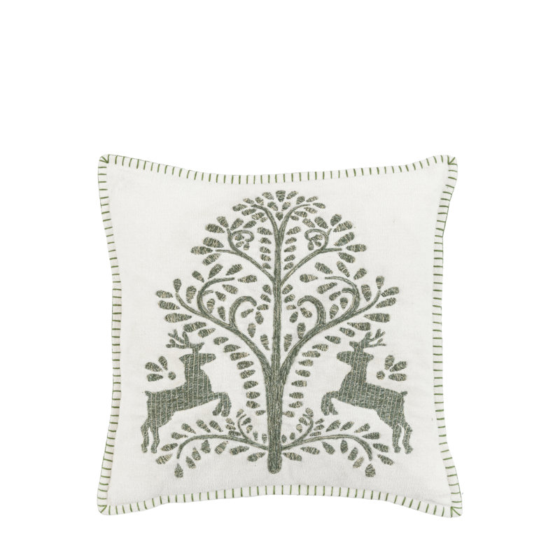 Throw Cushion, Square 45cm, Cream Christmas 3