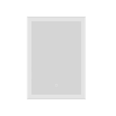 iBathUK Lustre Wall Mounted LED Illuminated Bathroom Mirror with Touch Sensor Light and Demister Pad, 700 x 500mm