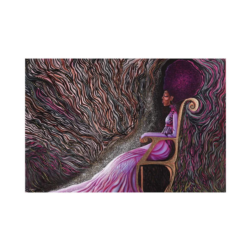 « Power » par Ashley Joon-impression, Pas de tapis, Toile tendue, H 40 po x l 60 po x 1,5 po