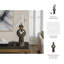 Vase en grès de forme circulaire à découpes, décoration transitionnelle moderne, élément décoratif polyvalent, forme sculpturale, décor contemporain, point focal géométrique, style d'inspiration artistique-1689877093