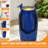 32.5" Ceramic Outdoor Water Fountain with LED Lights, Trickling Waterfall & Honeycomb Pot with KD Vivid Birds in Cobalt Blue Glaze for Garden Patio Balcony Oasis-381907389