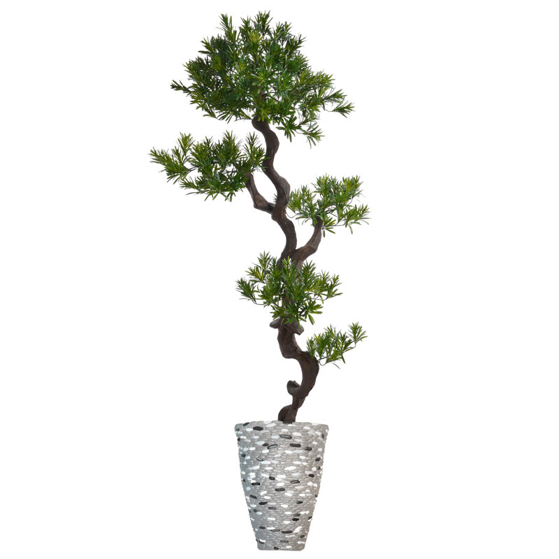 72'' Faux Bonsai Tree in Fiberstone Planter