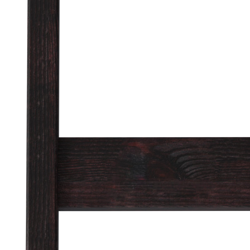 Elona 6 - Step Wood Straight Ladder, Havana Brown