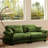 93.7" Velvet Upholstered Sofa-1713717429
