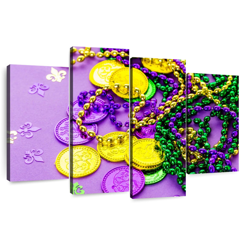 Ornements Lelend Mardi Gras, H 54 po x l 84 po