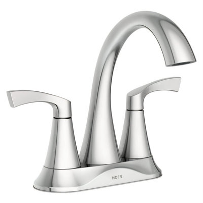MOEN Korek Centerset 2-Handle Bathroom Faucet in Chrome