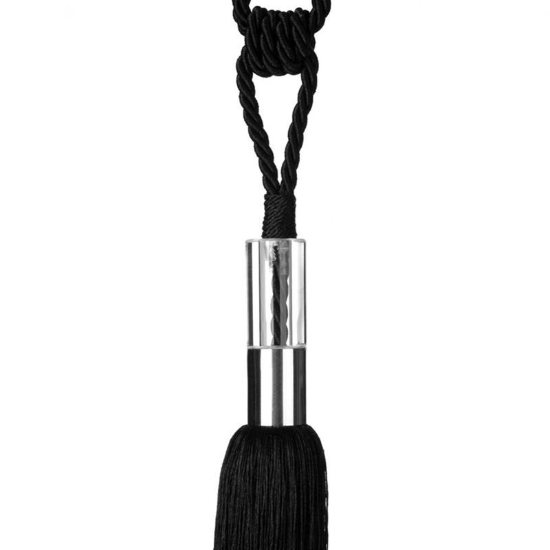 Dule Fabric 33cm Curtain Tieback, Black