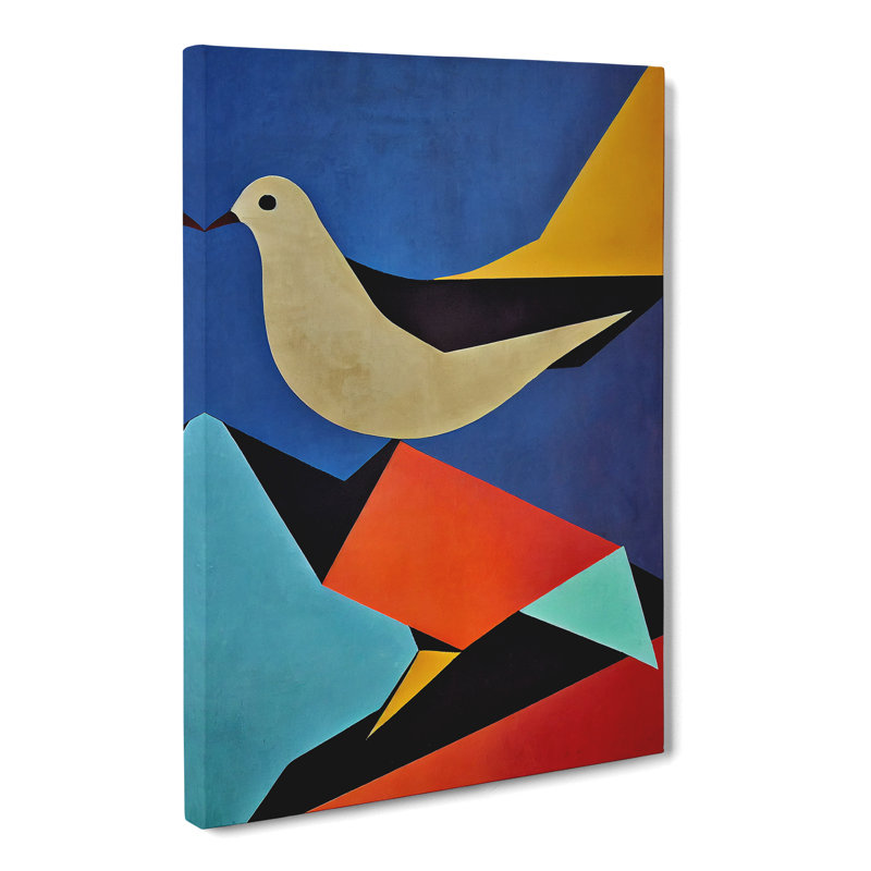 Dove Bird Abstract Vol.2 - Wrapped Canvas, 60cm H x 40cm W x 3cm D