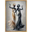 «Elegant African Dancers», images de salon, impression sur toile encadrée-131996738-131996741