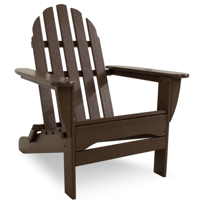 POLYWOOD Classics Folding Adirondack, Mahogany