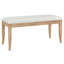 Ensemble de table de salle à manger à tréteaux 6 pièces avec chaises rembourrées et banc de salle à manger Retro-1686773311-1686773309
