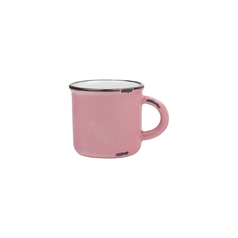 Tinware Stoneware Espresso Cup, Pink