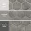 D'Anticatto Hex Notte 11" x 13" Porcelain Mosaic Tile