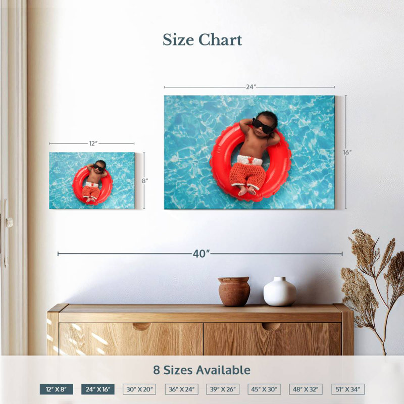 Anneau de bain Leisha pour bébé, H 16 po x l 24 po