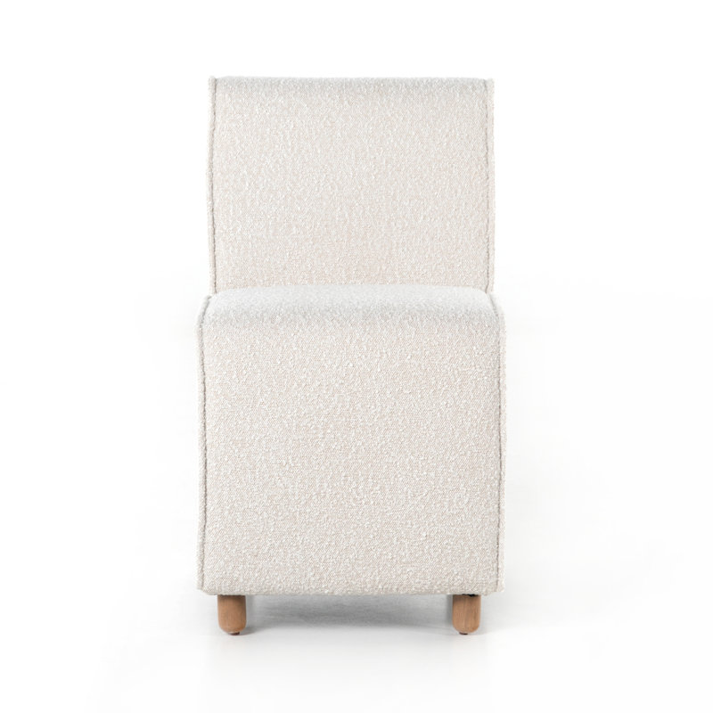 Hobson Upholstered Parsons Chair in Cream