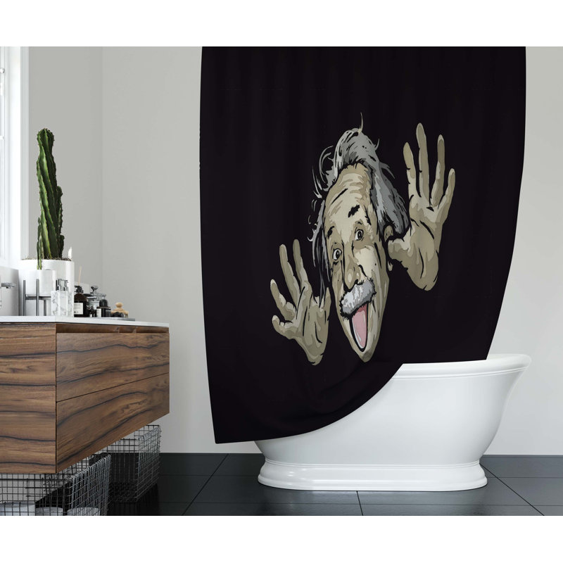 Abstract Shower Curtain, 70" H x 71" W