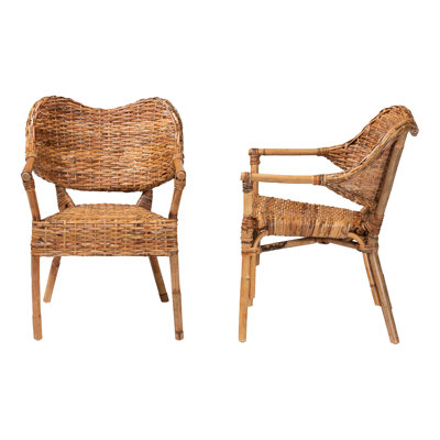 Chaise en rotin naturel 2 pièces Bali & Pari Tara