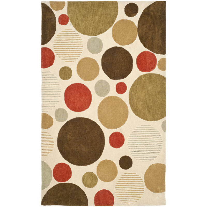 Tapis géométrique touffeté à la main Modern Art, Rectangle 8 pi x 10 pi