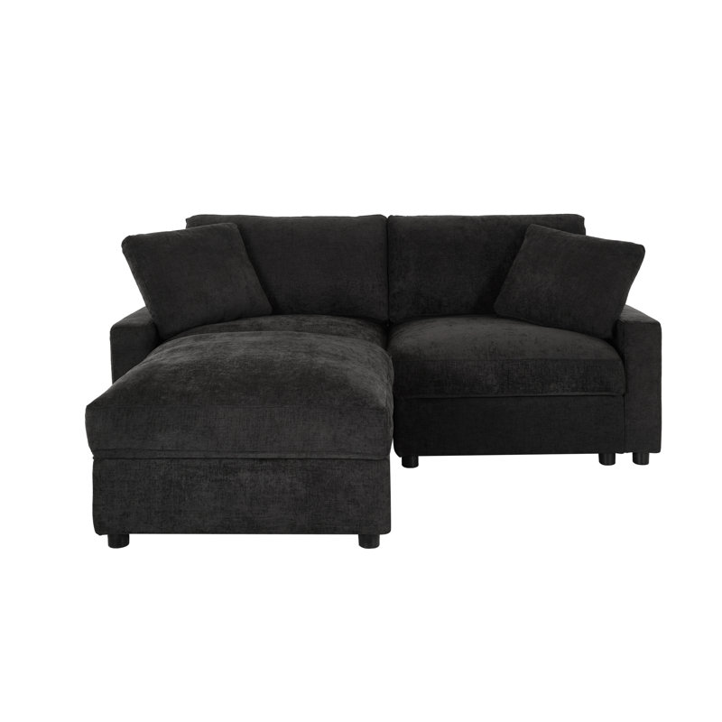 Space-saving Modular Sectionals, Polyester Durable Modern L-shaped Design For Living Room