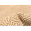 Tapis géométrique en laine beige Kilim