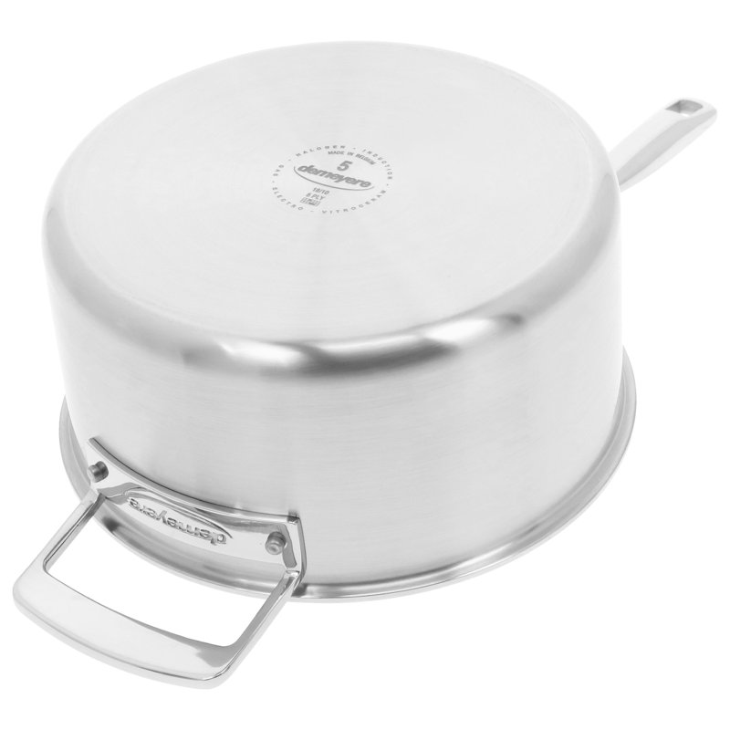 Demeyere Essential 5 5-Ply 4-Qt Stainless Steel Saucepan with Lid