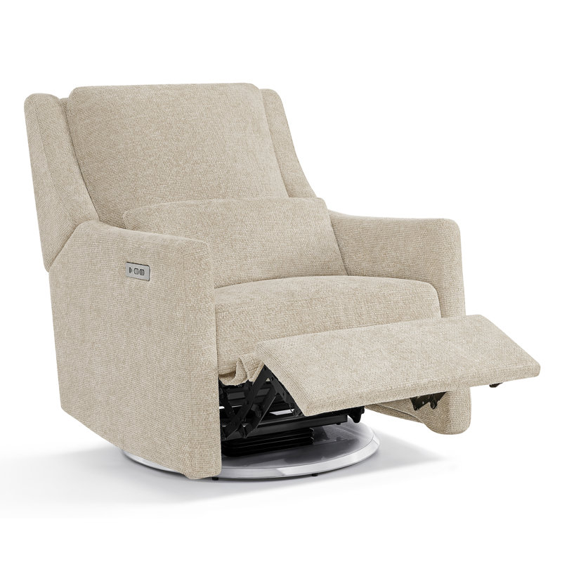 Seoul Power Recliner With USB-C Charging Ports, Nightlight & Lumbar Pillow, Sand, Tan