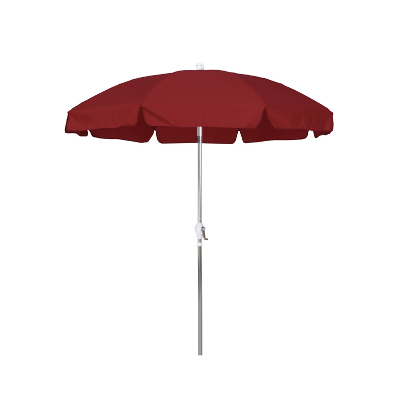 Parasol de marché 7,5', Anodisé, Rouge - oléfine