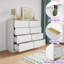 Commode double moderne 8 tiroirs l 47,2 po-345784158