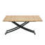 Bureau multifonctionnel à hauteur réglable, plateau en grain de bois, design minimaliste moderne pour le bureau et la maison-847005610-853309053