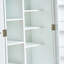 Armoire de rangement pour garde-manger, garde-manger autoportant avec portes et tablettes réglables, petit garde-manger pour cuisine, salle de bricolage pour salle à manger (blanc)