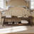 Solid Wood 63" Storage Bench For End Of Bed, Rustic Bedroom Bench With Shelf, Farmhouse Style-1019376934