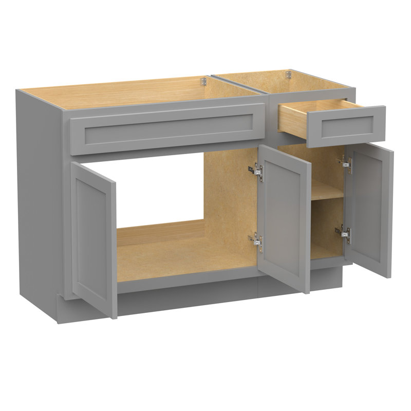 48 base de meuble-lavabo simple seulement, Gris