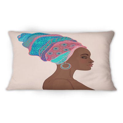 Coussin décoratif imprimé africain glamour