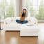 Canapé en chenille 2 places avec repose-pieds-1549186918
