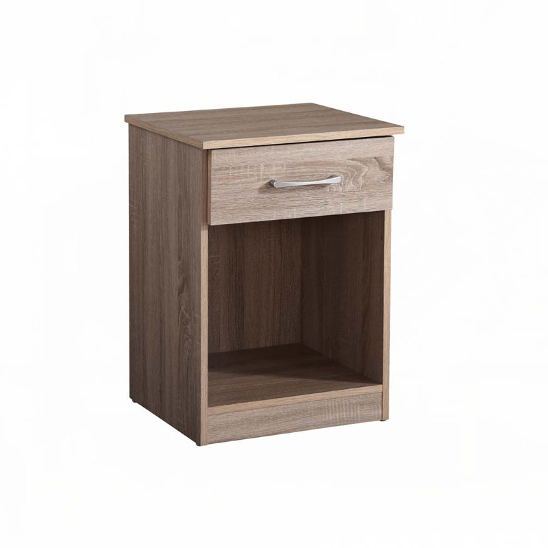 Table de chevet brune
