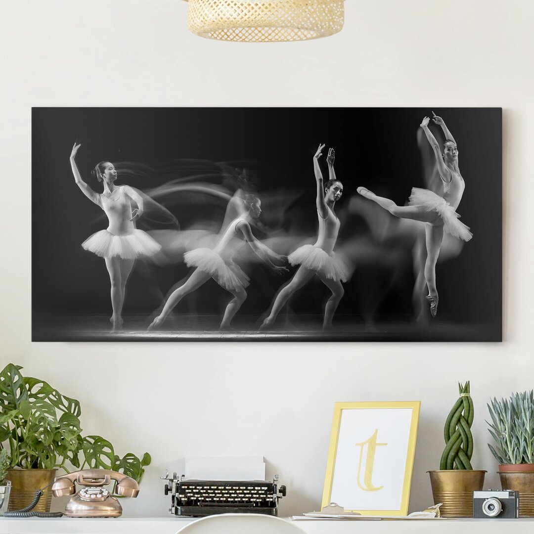 Leinwandbild Balerina Art Wave