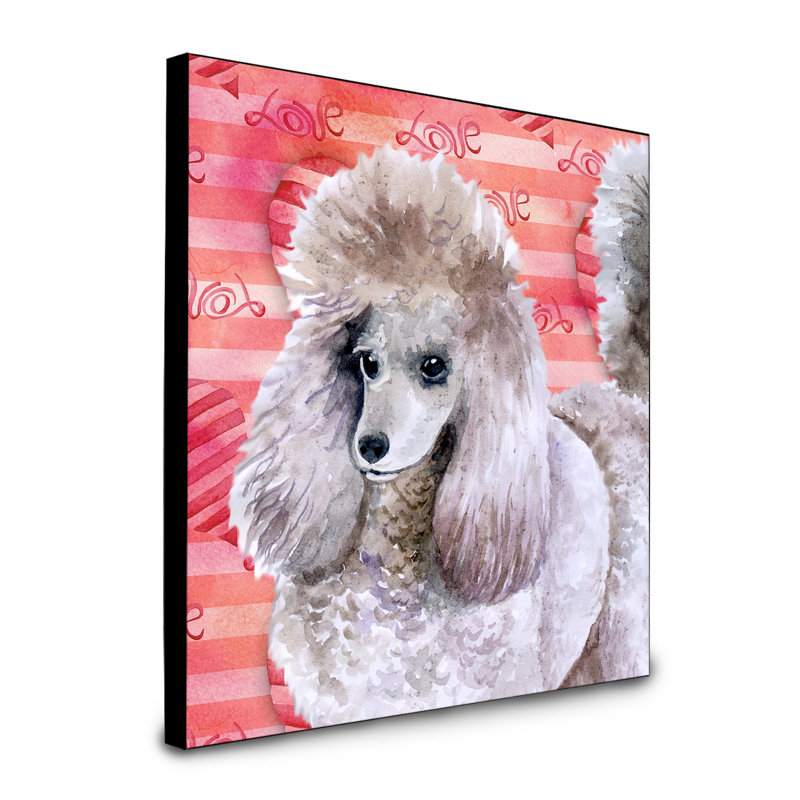 Panneau mural d’art Durflinger, Caniche 1