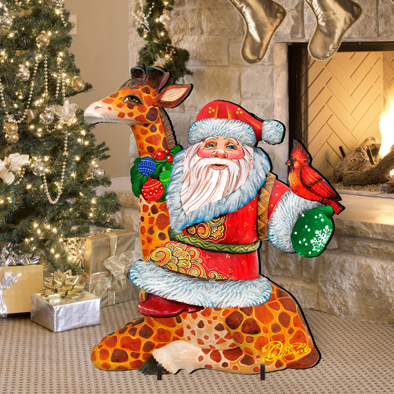 Jeu de jardin sur pied santa on giraffe