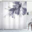  Rideau de douche simple bleu à fleurs ombrées-95077905-95077931
