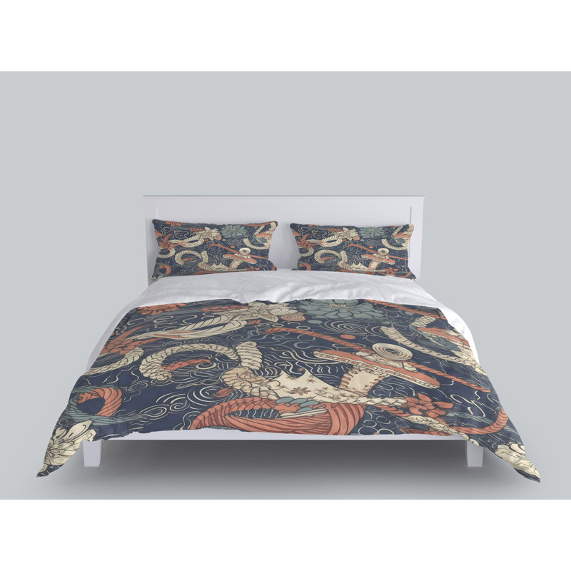 Abstract Duvet Cover, King Duvet Cover + 2 King Shams
