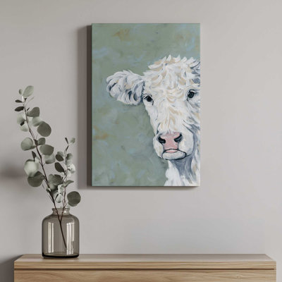 «Peekaboo Cow» par Yvette St. Amant, reproduction d'art