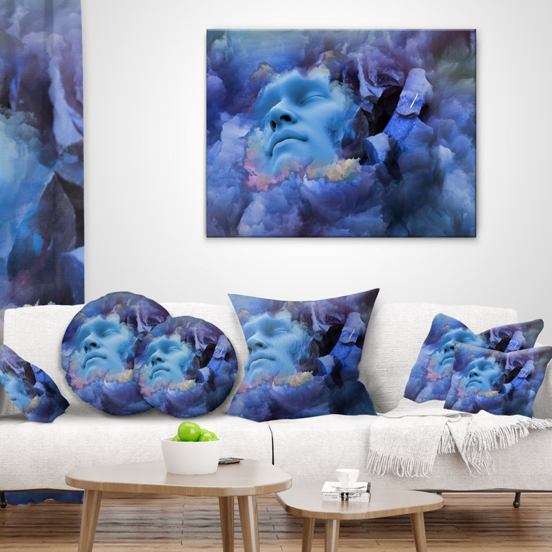 Coussin lombaire abstrait