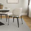 Ensemble de 2 chaises chiar courbées rembourrées