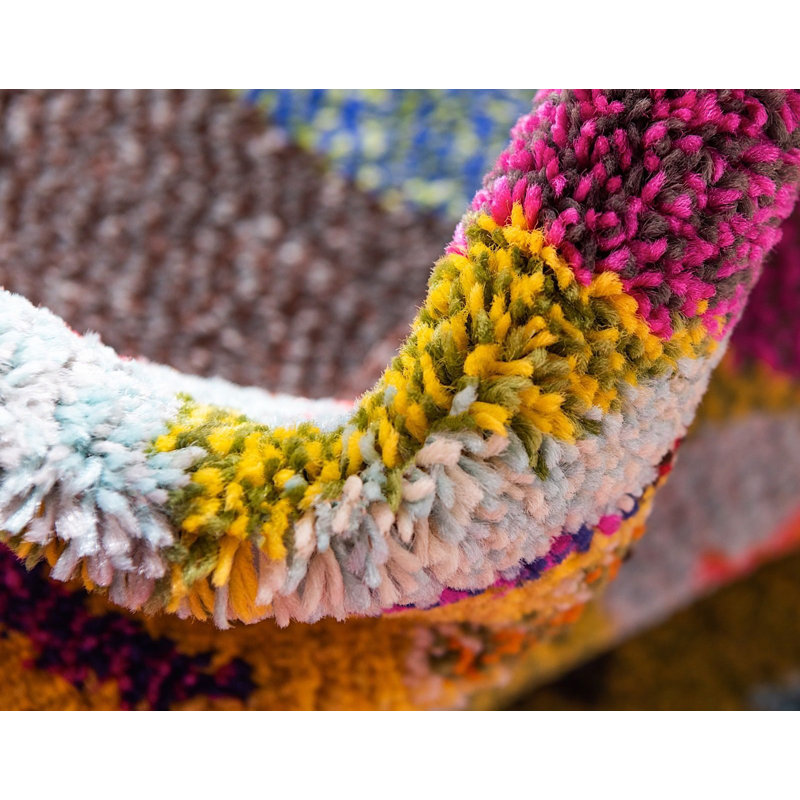 Abstract Indoor Rug, Runner 2'2" x 6'7"